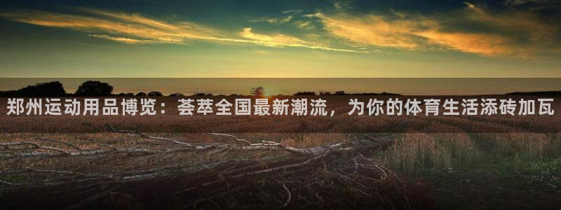 凯捷体育娱乐：郑州运动用品博览：荟萃全国最新潮流，为