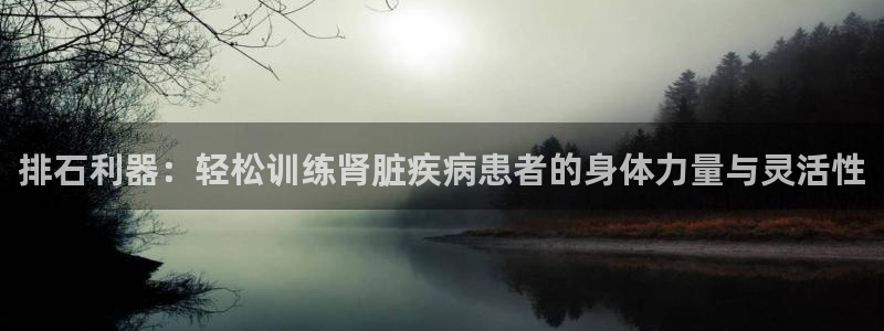 凯捷体育娱乐：排石利器：轻松训练肾脏疾病患者的身体力