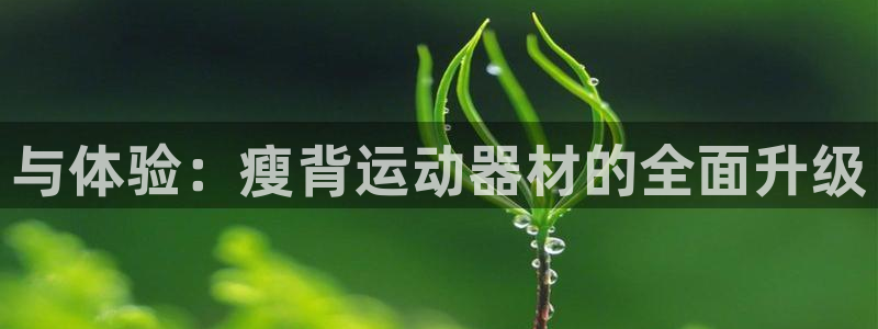 凯捷体育：与体验：瘦背运动器材的全面升级