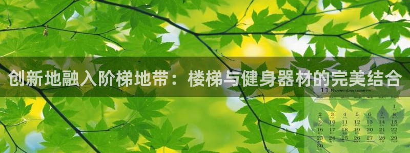 凯捷体育官方：创新地融入阶梯地带：楼梯与健身器材的完