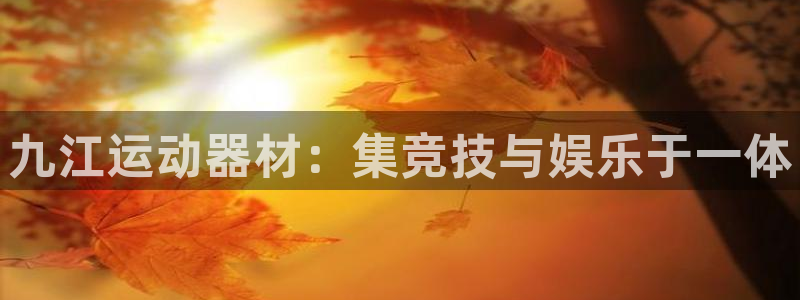 凯捷体育招商电话地址查询：九江运动器材：集竞技与娱乐