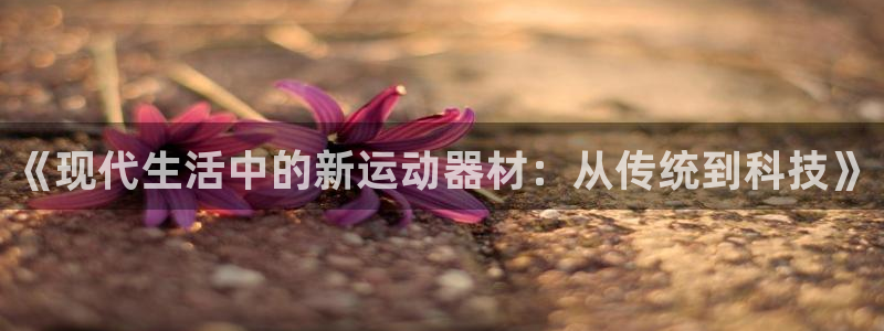 凯捷体育开户：《现代生活中的新运动器材：从传统到科技